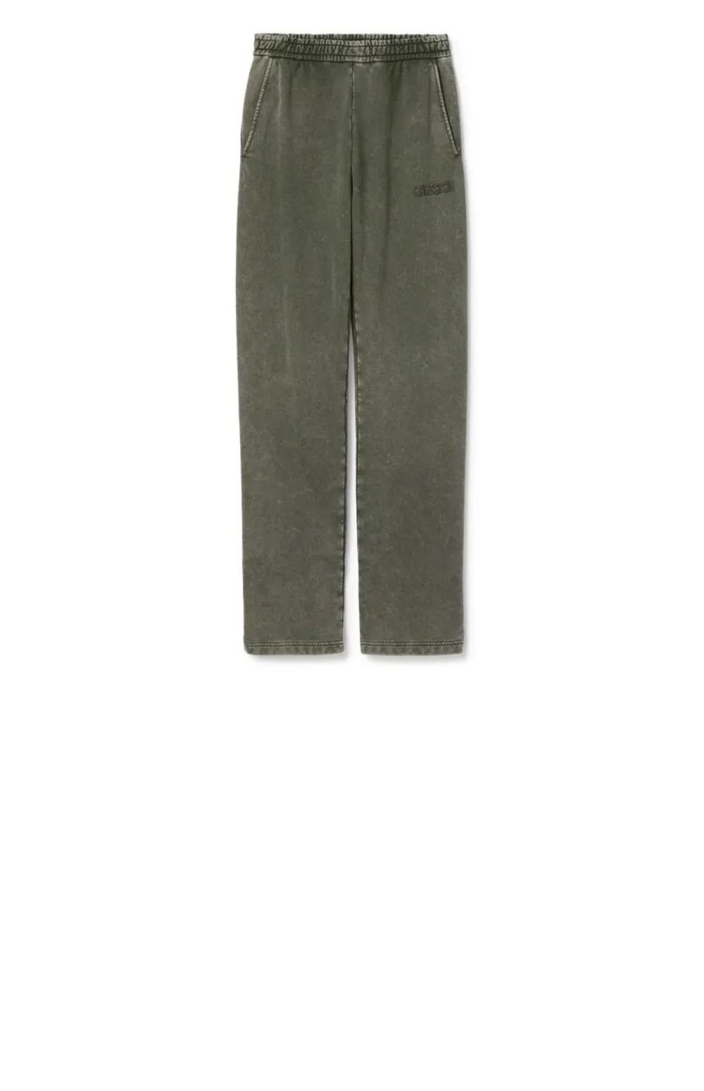 구찌 자수 코튼 조깅 팬츠