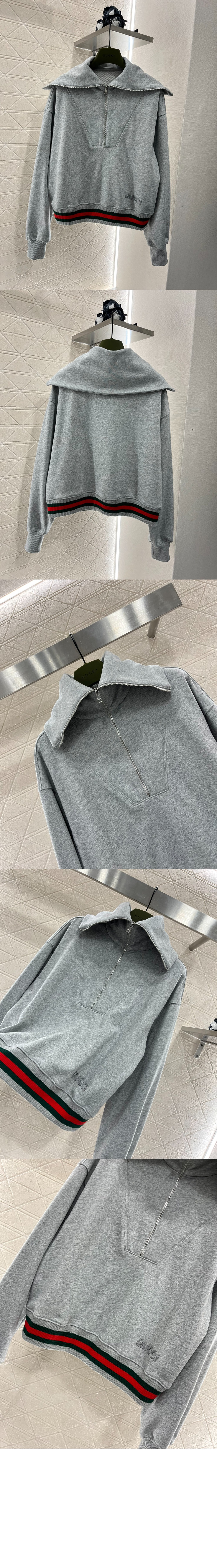 구찌 코튼 저지 스웨트셔츠 웹