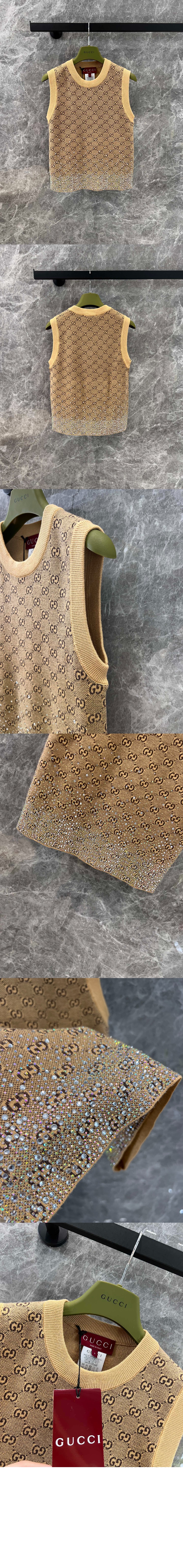 구찌 자수 울 GG 자카드 베스트