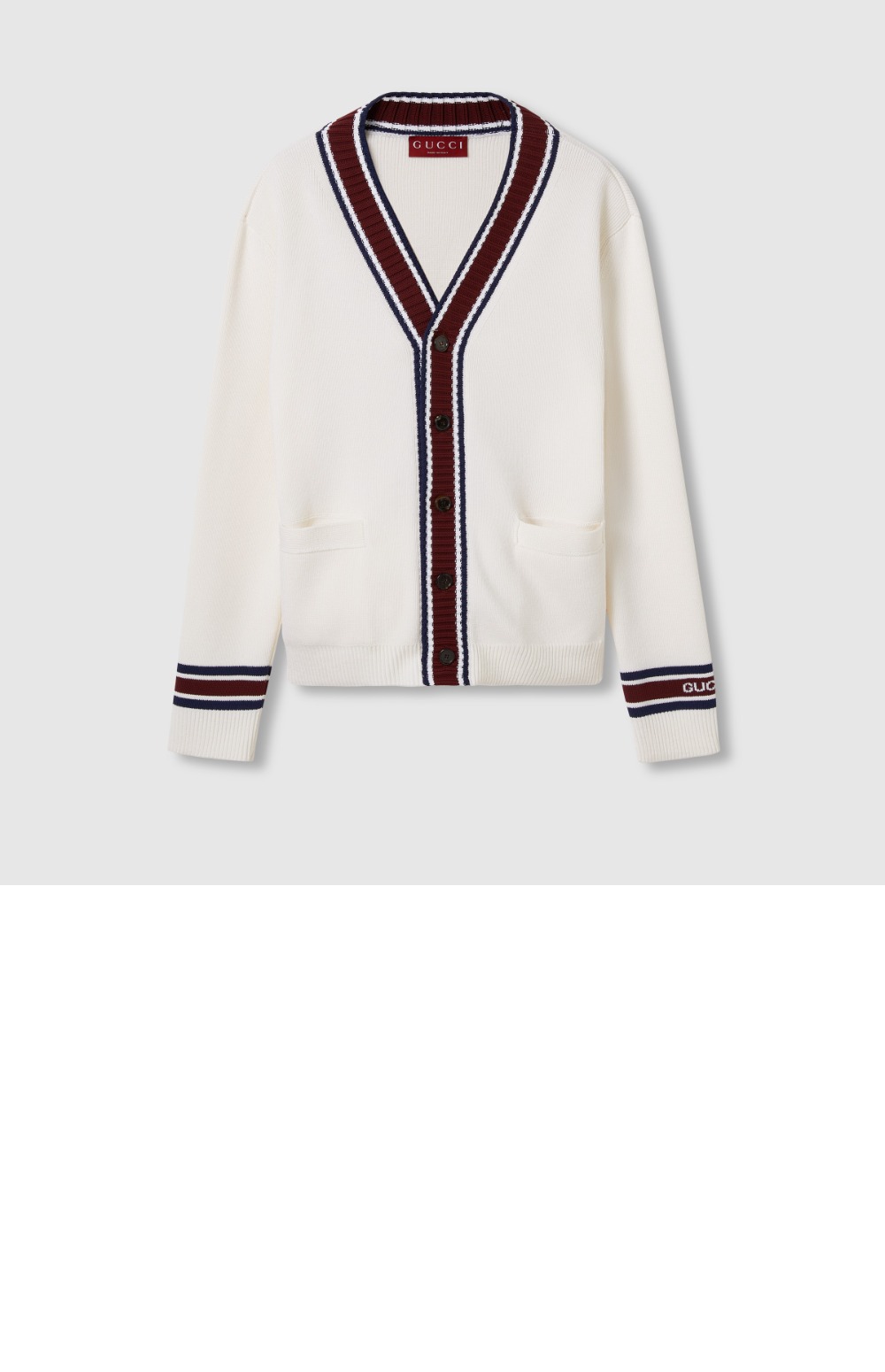 구찌 인타르시아 울 니트 가디건