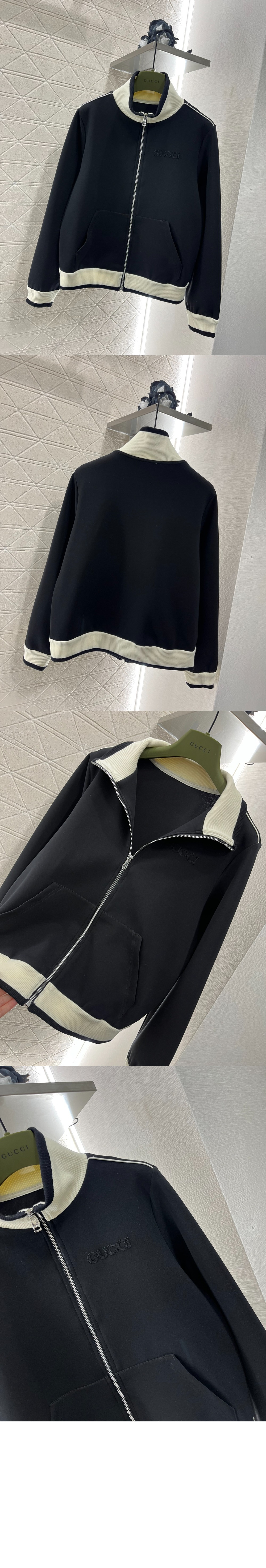 구찌 코튼 플리스 지퍼 재킷