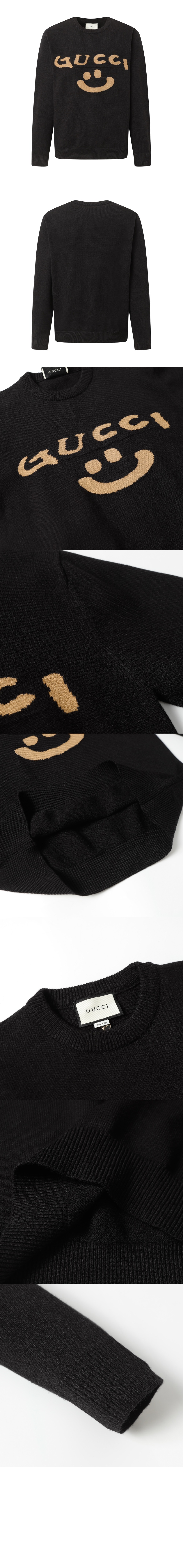 구찌 프린트 니트 톱