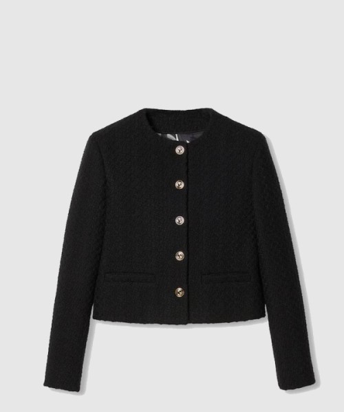 구찌 트위드 다미에 재킷