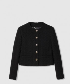 구찌 트위드 다미에 재킷