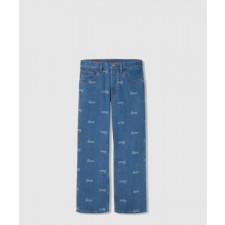 구찌 로우 웨이스트 크롭 데님 팬츠