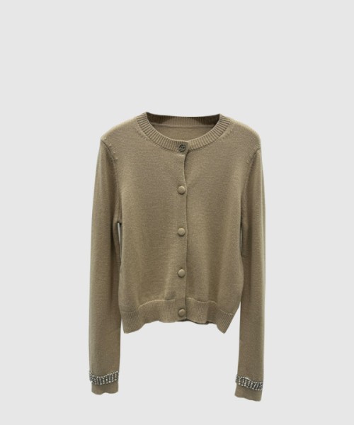 구찌 쥬얼 장식 울 캐시미어 가디건