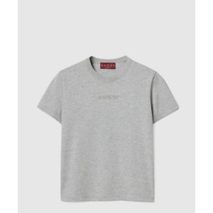 구찌 자수 코튼 저지 티셔츠