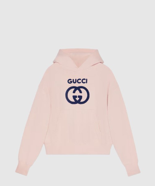 구찌 자수 코튼 저지 스웨트셔츠