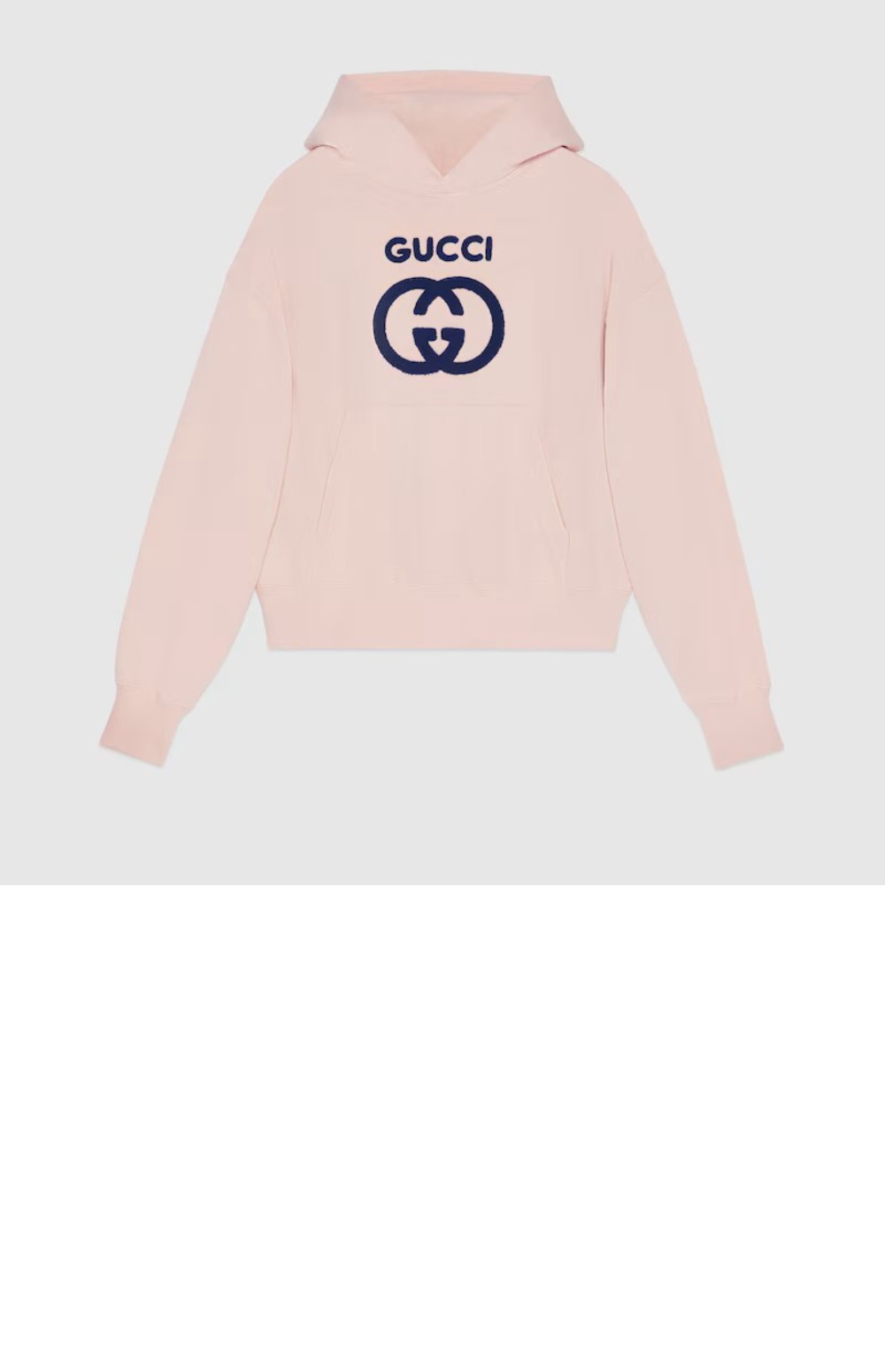 구찌 자수 코튼 저지 스웨트셔츠