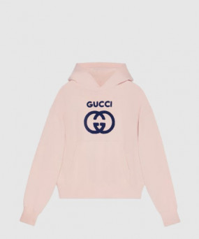 구찌 자수 코튼 저지 스웨트셔츠