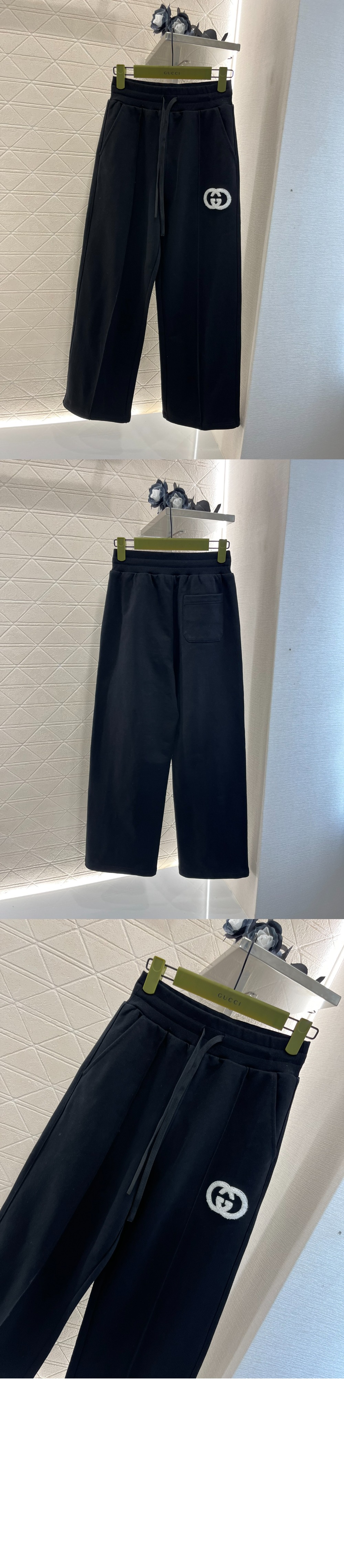 구찌 코튼 저지 조깅 팬츠