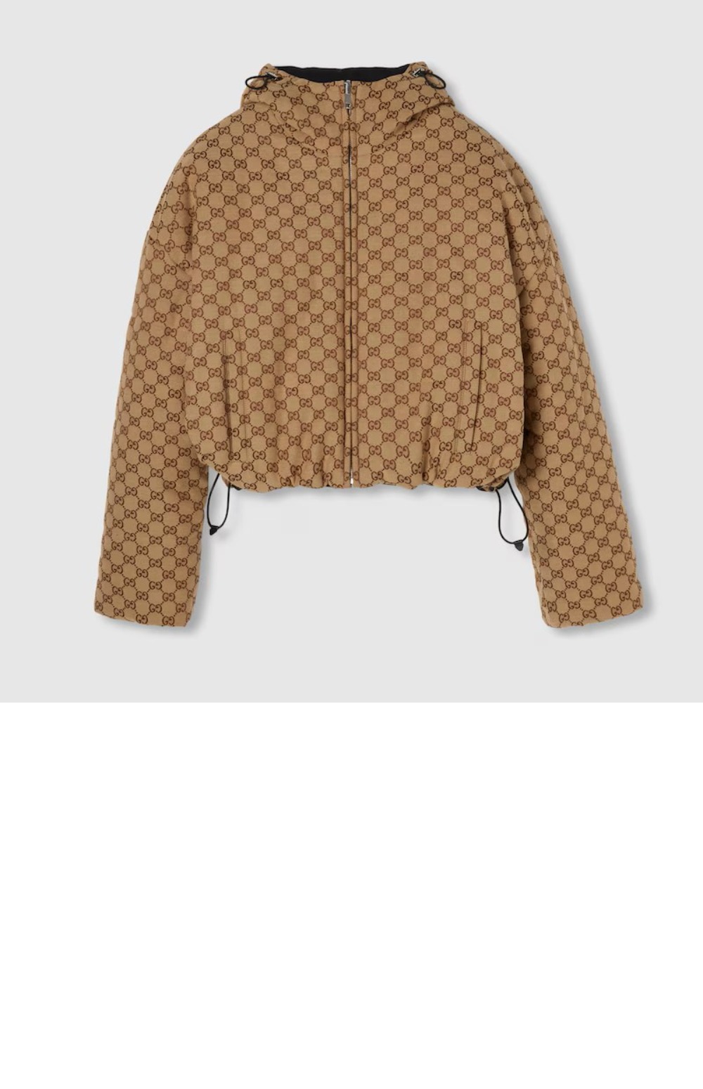 구찌 리버서블 폴리에스테르 봄버 재킷