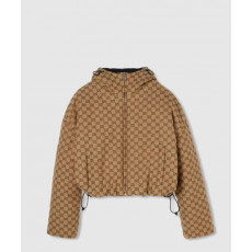 구찌 리버서블 폴리에스테르 봄버 재킷