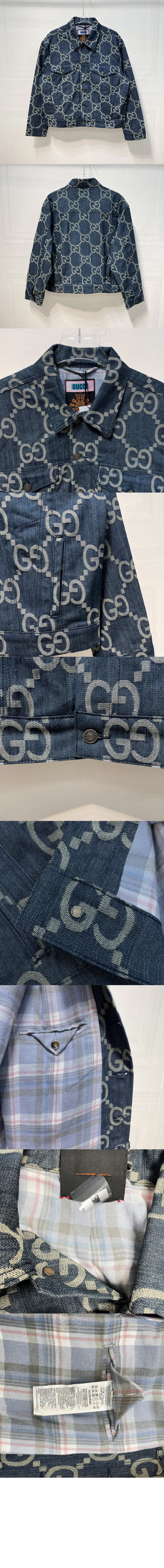 구찌 점보 GG 데님 재킷