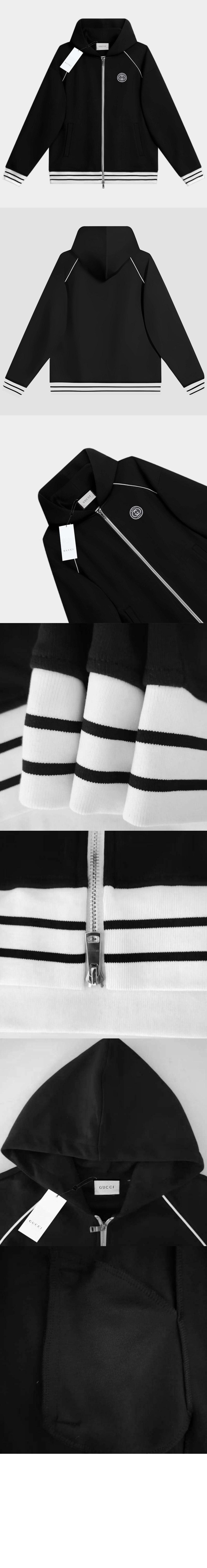 구찌 패치 코튼 저지 스웨트셔츠