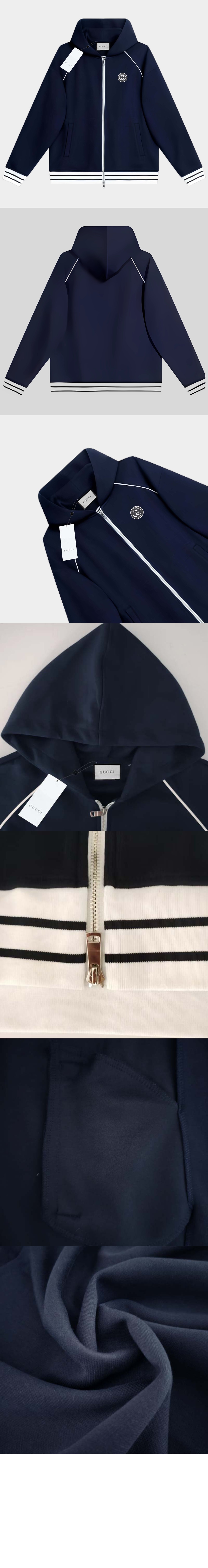 구찌 패치 코튼 저지 스웨트셔츠