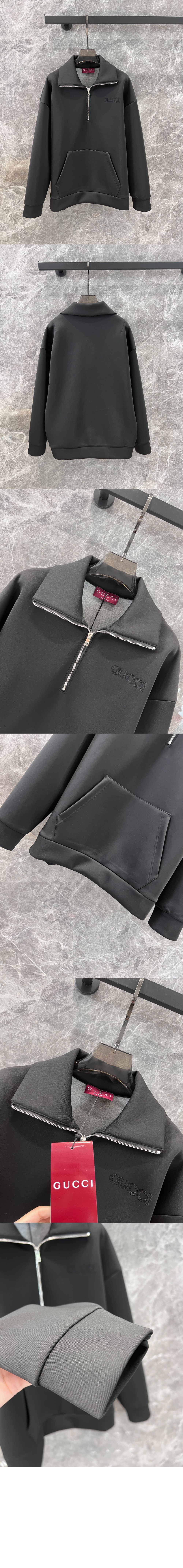 구찌 로고 엠보시드 스웨터