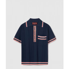 구찌 스트라이프 트리밍 폴로 탑