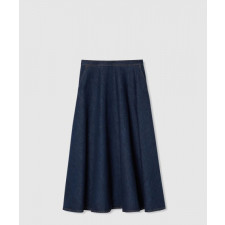 구찌 코튼 롱 데님 스커트