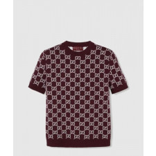 구찌 리버시블 GG 울 자가드 탑