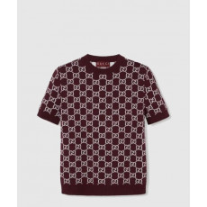 구찌 리버시블 GG 울 자가드 탑