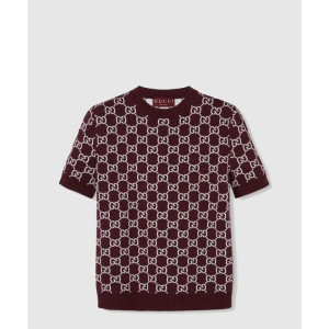 구찌 리버시블 GG 울 자가드 탑