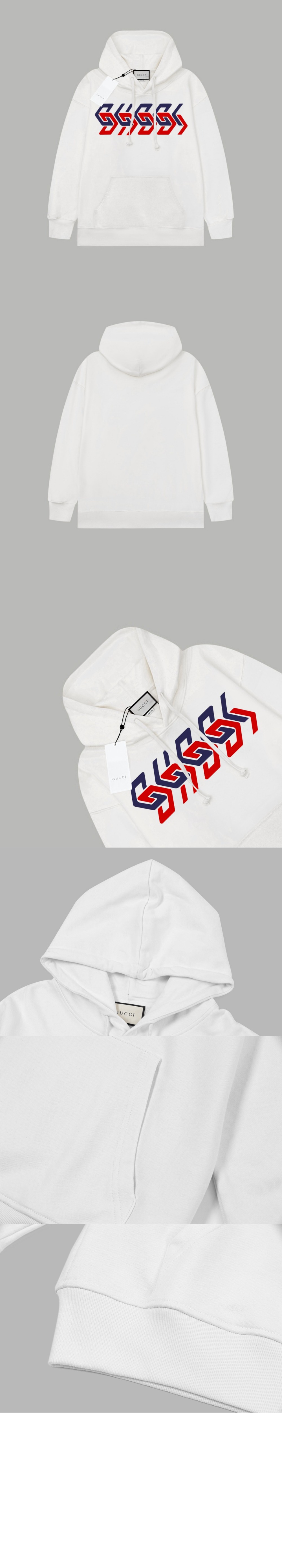 구찌 그래피티 로고 프린팅 후드 스웨트셔츠