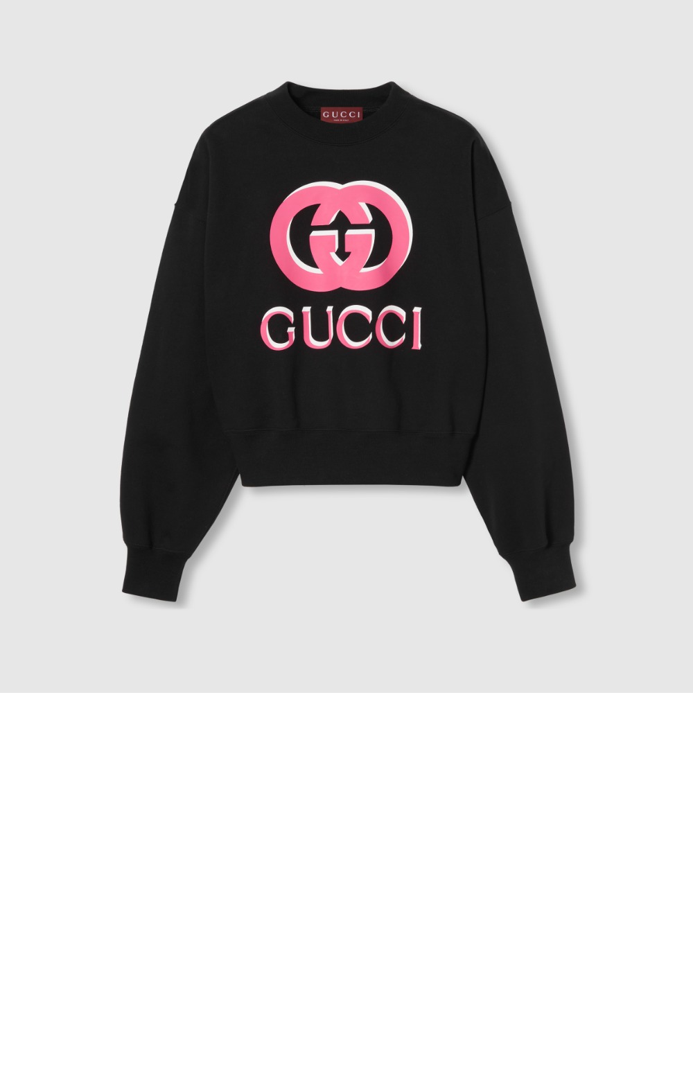 구찌 코튼 저지 프린트 스웨트셔츠