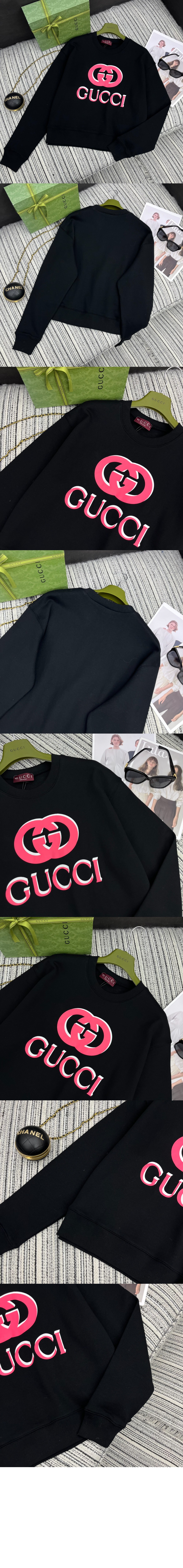 구찌 코튼 저지 프린트 스웨트셔츠