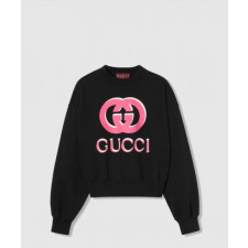 구찌 코튼 저지 프린트 스웨트셔츠