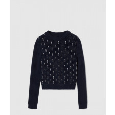 구찌 프린트 니트 톱