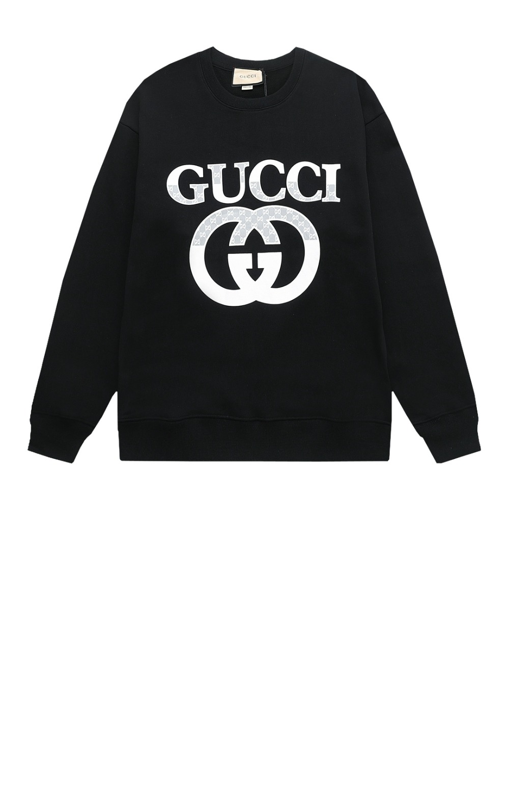 구찌 로고 프린트 면 톱