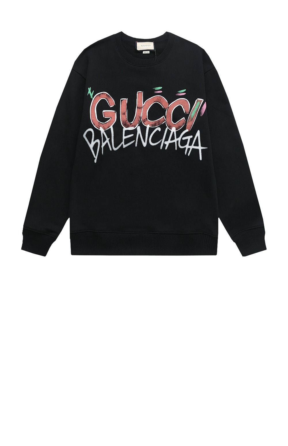 구찌 로고 프린트 면 톱