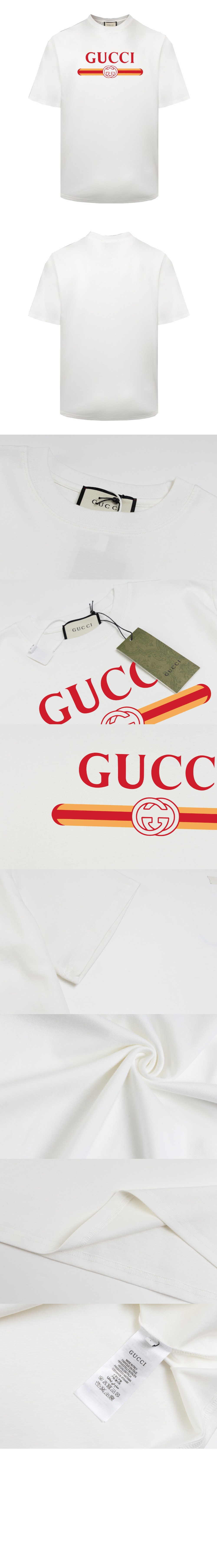 구찌 로고 프린트 반팔