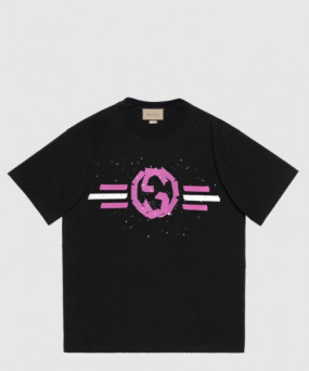 구찌 로고 프린트 반팔