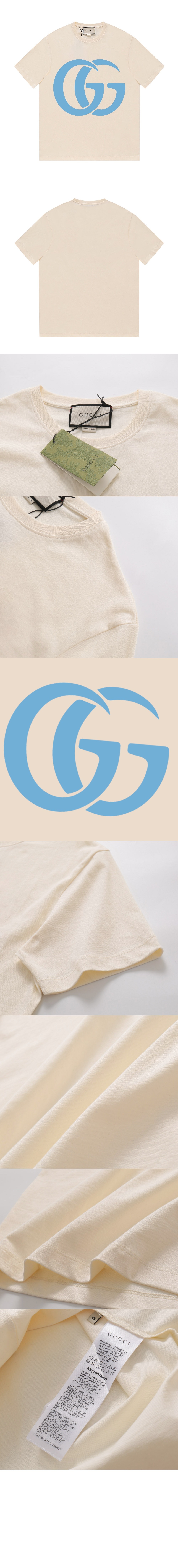 구찌 로고 프린트 반팔