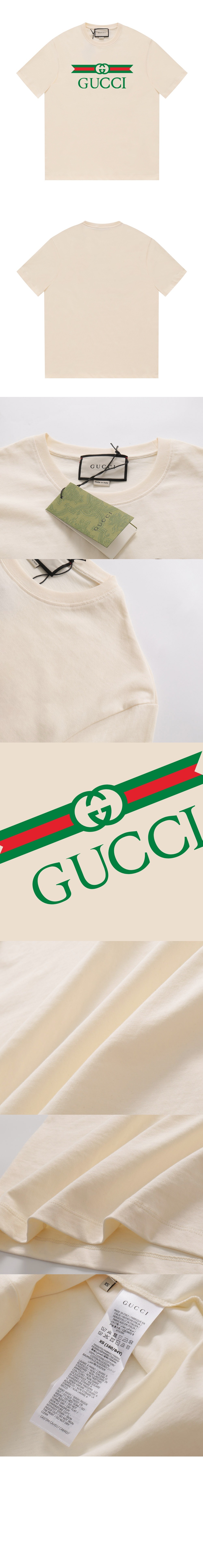 구찌 로고 프린트 반팔