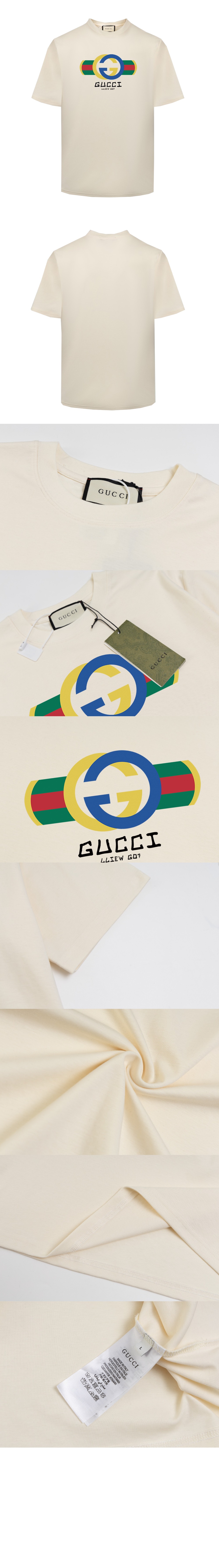 구찌 로고 프린트 반팔