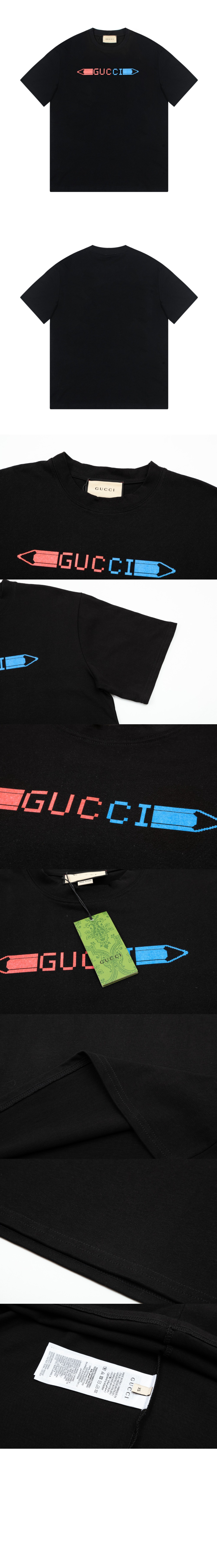 구찌 로고 프린트 반팔