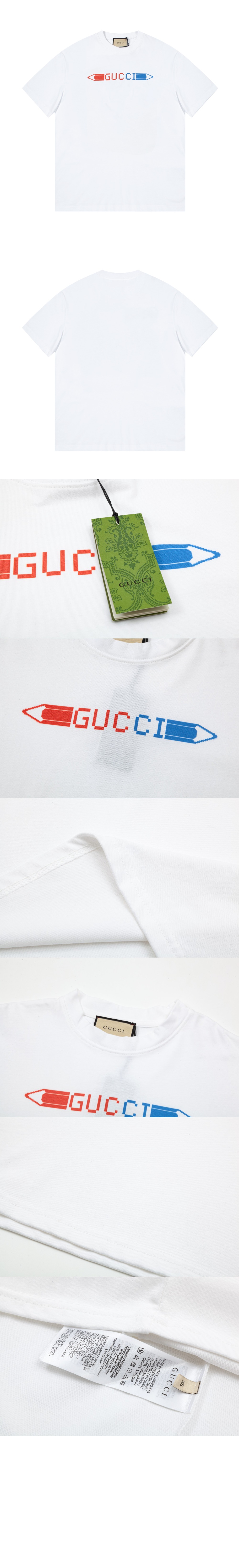 구찌 로고 프린트 반팔