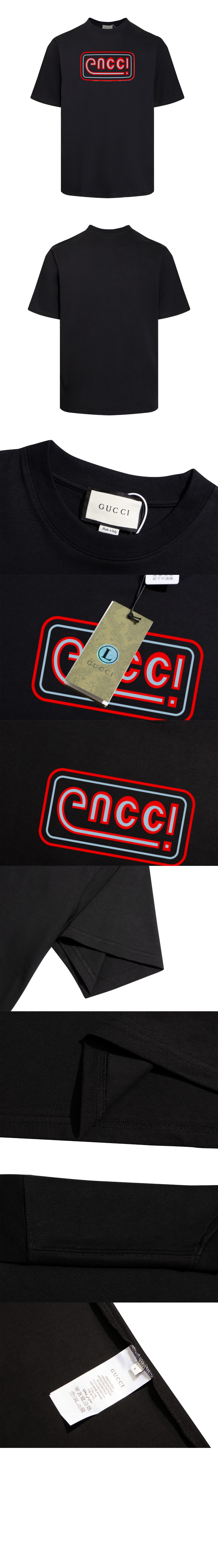 구찌 로고 프린트 반팔