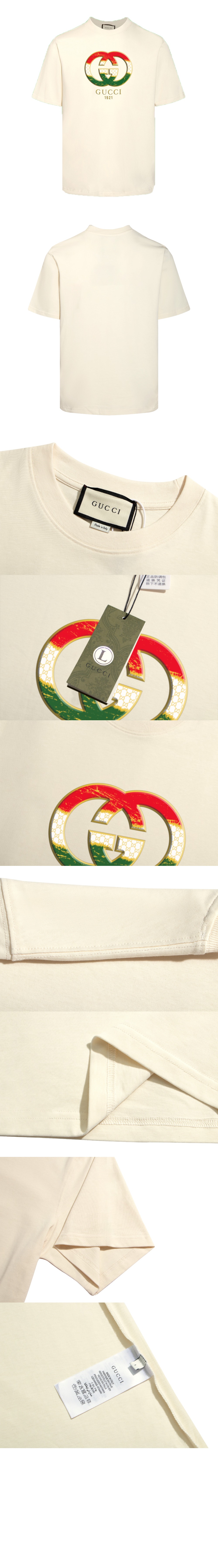 구찌 로고 프린트 반팔