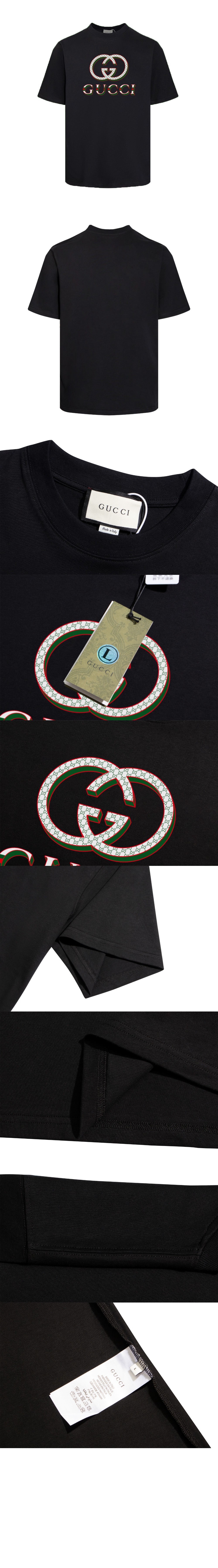 구찌 로고 프린트 반팔