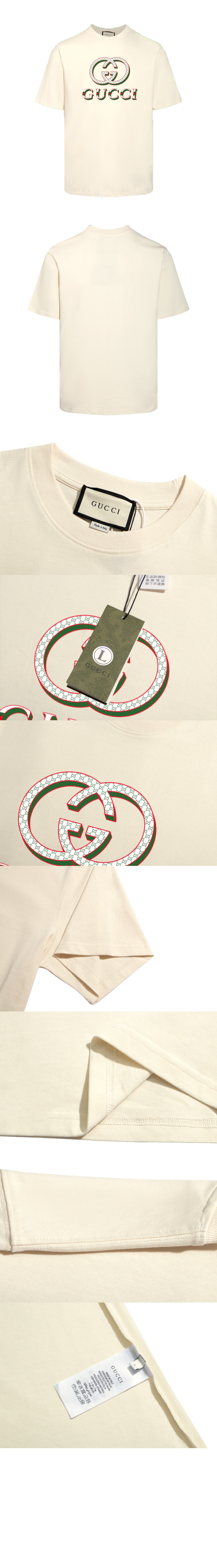 구찌 로고 프린트 반팔