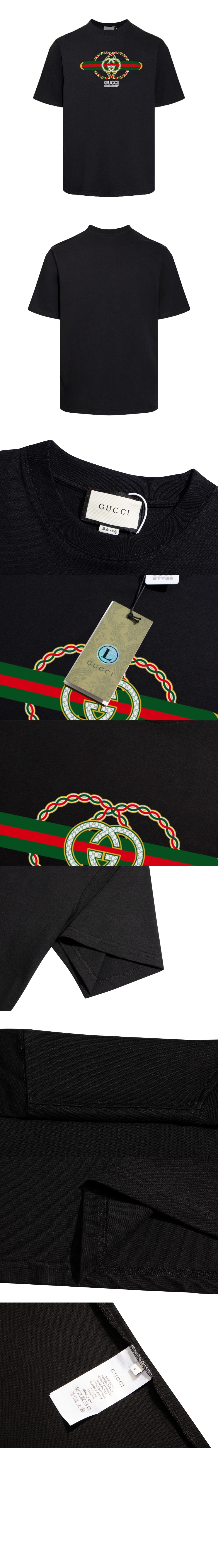 구찌 로고 프린트 반팔