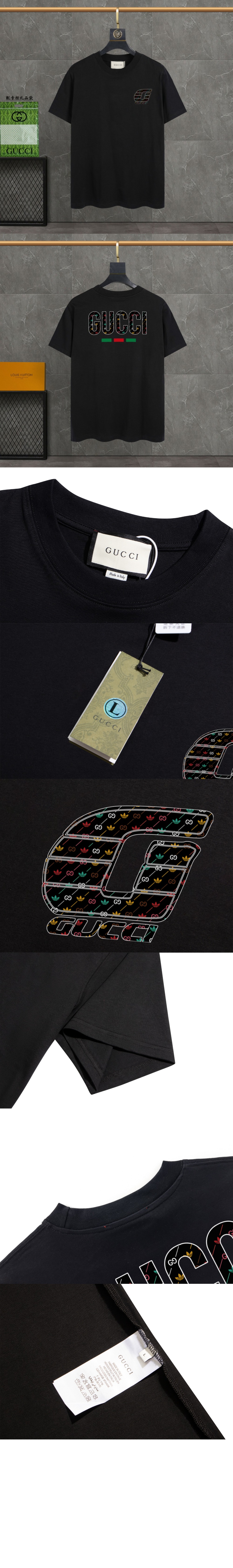 구찌 로고 프린트 반팔