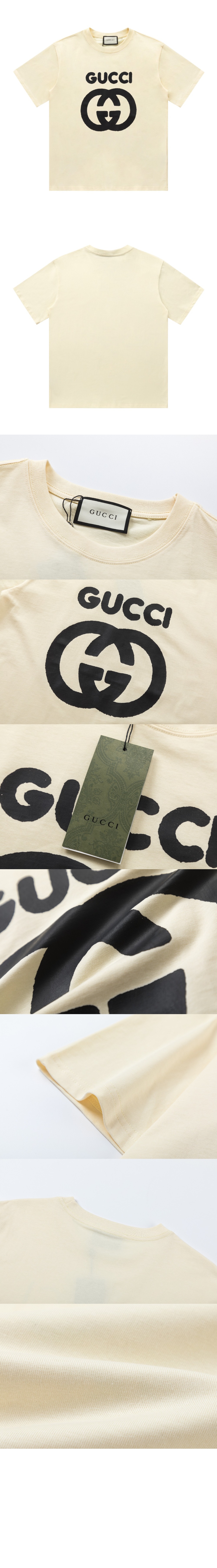 구찌 로고 프린트 반팔