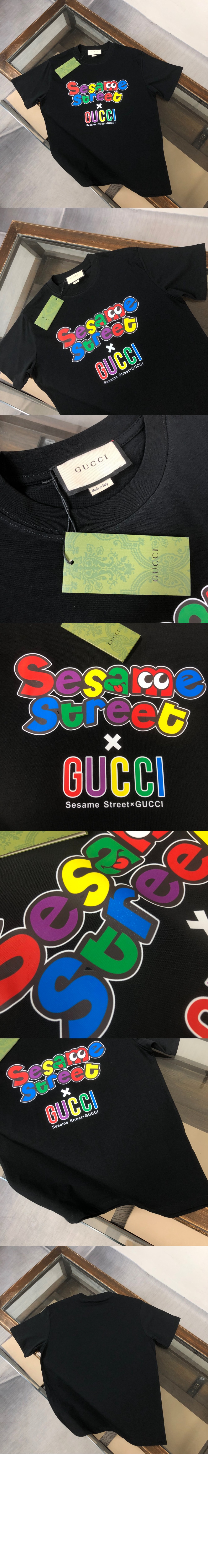 구찌 로고 프린트 반팔