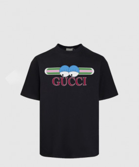 구찌 로고 프린트 반팔