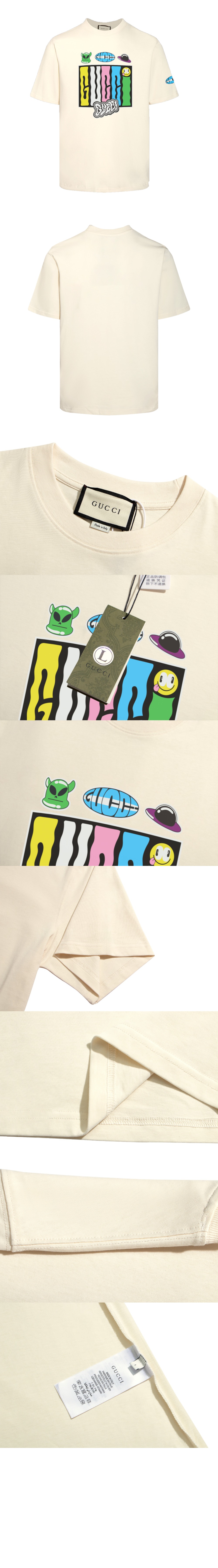 구찌 로고 프린트 반팔